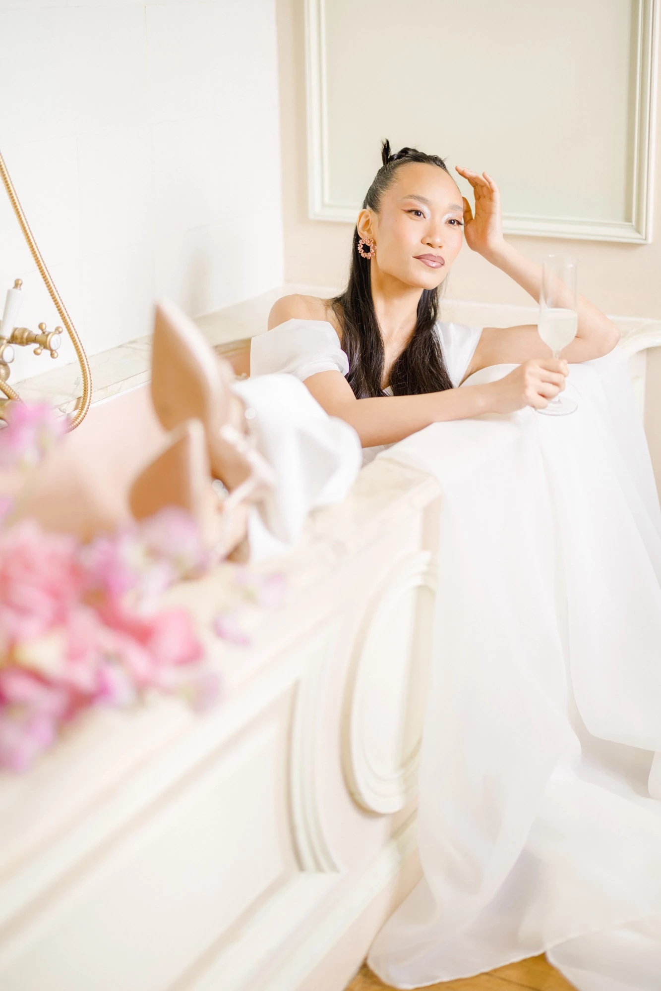 robe rose beige gris marron